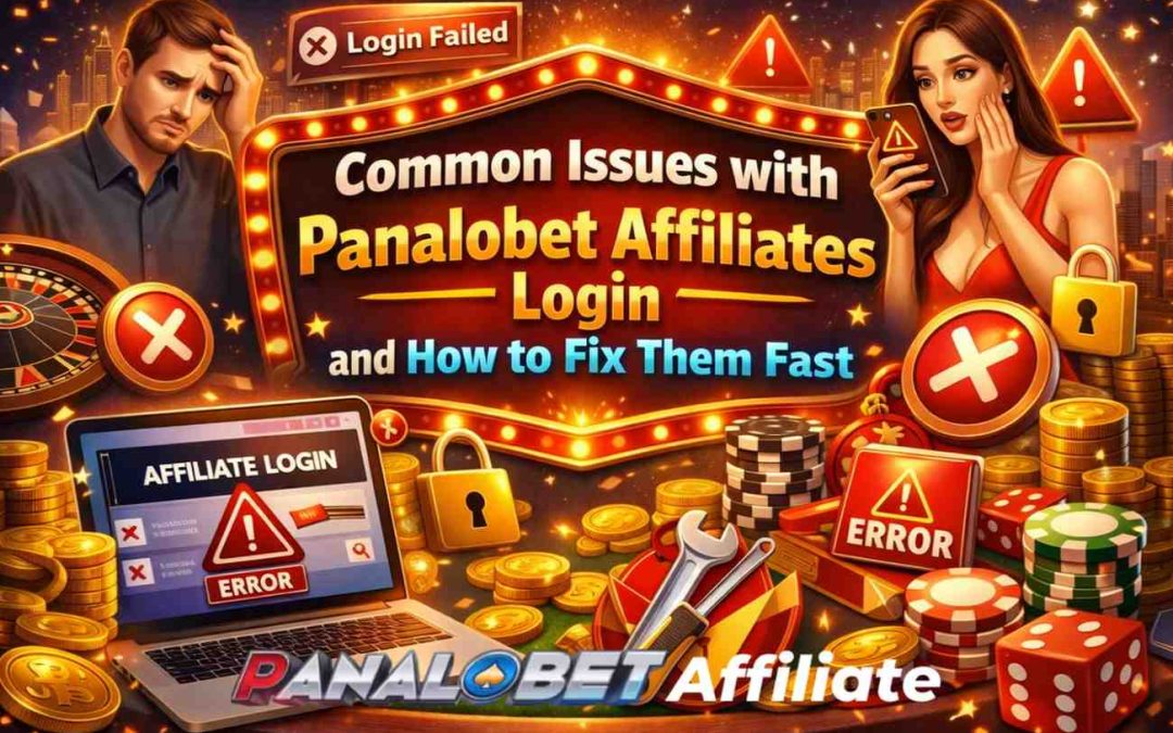 Common Issues with Panalobet Affiliates Login and How to Fix Them Fast