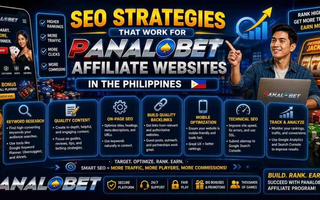 SEO Strategies That Work for Panalobet Affiliate Websites in the Philippines