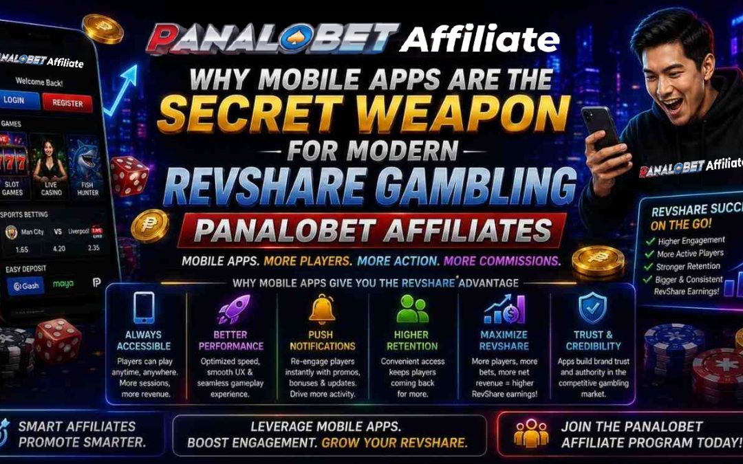 Why Mobile Apps are the Secret Weapon for Modern RevShare Gambling Panalobet Affiliates