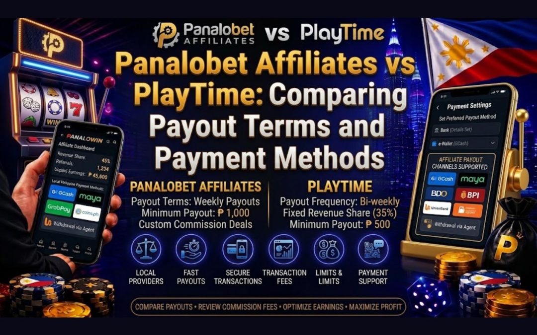 Panalobet Affiliates vs PlayTime: Comparing Payout Terms and Payment Methods